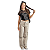 Calça Jeans Cargo Meninas Infantil Juvenil Roupas Pantalona - Imagem 4