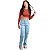 Calça Cargo Juvenil Infantil Jeans Wide leg Menina Pantalona - Imagem 4