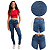 Calça Skinny Jeans Com Lycra Justa Menina Infantil Juvenil - Imagem 6