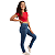 Calça Skinny Jeans Com Lycra Justa Menina Infantil Juvenil - Imagem 4