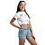 Short Jeans Bermuda Infantil Juvenil  Menina Verão 10 ao 16 - Imagem 5