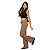 Calça Bolso Cargo Wide Leg Menina Juvenil Infantil Pantalona - Imagem 2