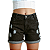 Short Jeans Preto Curto Juvenil Infantil Menina Ajuste Interno - Imagem 8