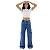 KIT2 Calça Jeans Bolso Cargo Wide Leg Infantil Menina 8 a 16 - Imagem 3