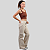KIT2 Calça Jeans Bolso Cargo Wide Leg Infantil Menina Tecido - Imagem 10