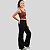 KIT2 Calça Jeans Bolso Cargo Wide Leg Infantil Menina Tecido - Imagem 9