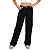 Calça Cargo Wide Leg Preta Tecido Menina Larguinha Infantil - Imagem 7