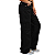 Calça Cargo Wide Leg Preta Tecido Menina Larguinha Infantil - Imagem 8