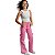 Calça Cargo Jeans Colorido Infantil Juvenil Meninas Feminino - Imagem 3