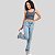 Calça Mom Jeans Feminina Roupa Moda Infantil Juvenil 8 ao 16 - Imagem 4