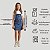 Jardineira Macacão Jeans Saia  Meninas Infantil Azul Escura - Imagem 5