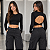 Blusa Cropped manga longa Infantil Juvenil Menina Moda Blogueirinha - Imagem 2