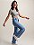 Calça Wide leg Jeans Moda Infantil Juvenil Menina Pantalona - Imagem 5