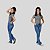 KIt 2 Calças Jeans Flare Com Lycra Justa Juvenil Infantil Meninas - Imagem 9