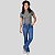 KIt 2 Calças Jeans Flare Com Lycra Justa Juvenil Infantil Meninas - Imagem 3