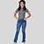 KIt 2 Calças Jeans Flare Com Lycra Justa Juvenil Infantil Meninas - Imagem 5