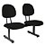 Longarina Executiva Turim 2 Lugares s/br - Imagem 1