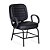 Cadeira Obeso Belluno Plus Size Fixa Preta - Imagem 1