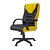 Cadeira Gamer Galluzzo Giratória PT Relax C/Braços PT/AM - Imagem 1