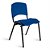 Cadeira Plastica Adria Base Fixa Azul - Imagem 1