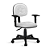 Cadeira Secretaria Estrela Giratória Universal C/Br Branca - Imagem 1