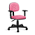 Cadeira Secretaria Estrela Giratória Universal C/Br Rosa - Imagem 1