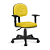 Cadeira Secretaria Estrela Giratória Universal C/Br Amarela - Imagem 1