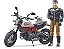 Motocicleta Ducati Desert Sled Com Piloto - Bruder 63051! - Imagem 6