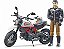 Motocicleta Ducati Desert Sled Com Piloto - Bruder 63051! - Imagem 3