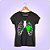Camiseta feminina Baby Look - Esqueleto - Poliamida - Imagem 4