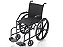 Cadeira de Rodas Manual PL 001 Prolife Suporta até 90kg - PRETA - Imagem 2
