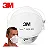 MÁSCARA DESCARTÁVEL  AURA SEM VÁLVULA PFF2 3M - BRANCA - Imagem 1
