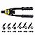 Alicate Rebitador Rebitadeira Manual Rosca M3 a M10 VONDER - Imagem 1