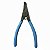Alicate Trava Externo Curvo 5.1/2'' 3 a 10mm GEDORE AZUL A01 - Imagem 3