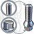 Parafuso Roda Liga Leve M14 x 28mm  Cromado BMW Mini Cooper - Imagem 7