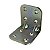 Placa de Junção Reforço Dobrada 8 Furos 30 X 30 X 2mm em Aço - Imagem 1