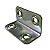 Placa Contoneira de Junção Dobrada 4 Furos 40 X 20 x 1mm Aço - Imagem 1