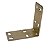 Placa Cantoneira de Junção Reforço Dobrada 30 X 60mm em Aço - Imagem 1