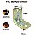 Placa Cantoneira Dobrada de Junção Reforçada 65X85X2,5mm Aço - Imagem 2