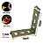 Placa Chapa Grossa Dobrada Ajustavel 20 X 50 X 2,5mm em Aço - Imagem 2