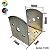Suporte Para Telhado Base Coluna Viga 70X80X3mm Aço Minubras - Imagem 2