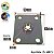Placa com Porca Fixa 10mm Aço Galvanizado 50X60X3mm Minubras - Imagem 2