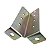 Base Ajustavel Para Pilares Madeira 45X130X3mm Aço Minubras - Imagem 5