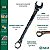 Jogo Chave Combinada Angulada 15Pçs 6 a 32mm SATA ST08042G - Imagem 2