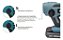 Martelete Perfurador Wesco Ws2990.9 Sds-plus Sem Bateria Azul 18v - Imagem 4