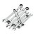 Jogo de Chaves Combinadas Speedy com Catraca SATA ST09079SJ 8 Peças 8 a 19mm com Estojo - Imagem 2