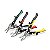 Jogo de Tesouras de Aviação 10" com 3 Peças SATA Corte Reto, Direito e Esquerdo Profissional - Imagem 3
