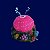 Enfeite de Resina Soma Action Mini Ascidea Rosa - Imagem 1