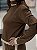 Conjunto Tricot Gola Marrom Listra - Imagem 3