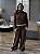 Conjunto Tricot Gola Marrom Listra - Imagem 6